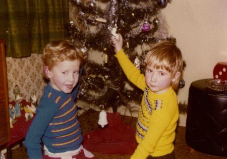 Met Danielle bij de kerstboom